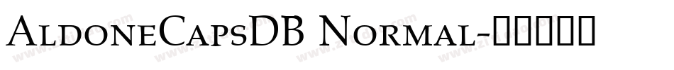 AldoneCapsDB Normal字体转换